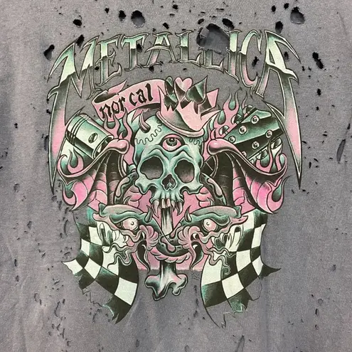 Metallica Nor Cal Distressed Rock Tshirt size Small