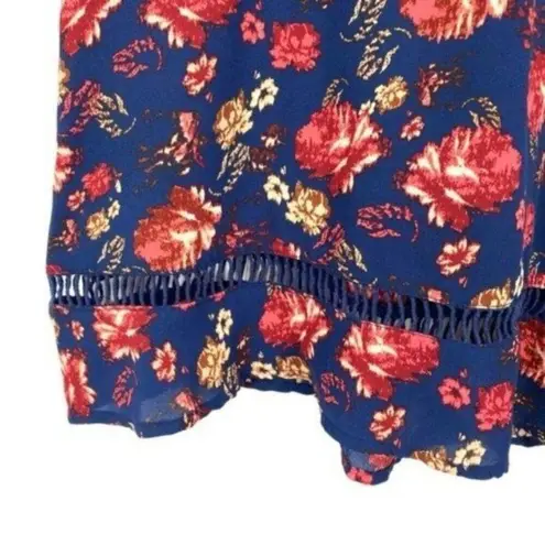 Lily White Floral Peasant Boho Tunic Dress