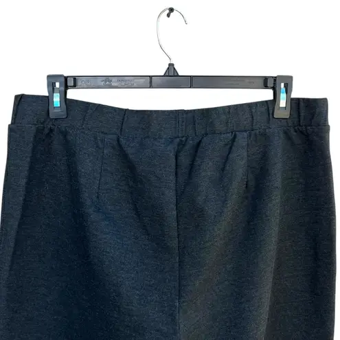 Universal Standard Charcoal Flaunt Slit High Rise Ponte Leggings