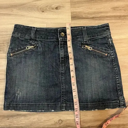 Juicy Couture  29 Denim Zipper Mini Skirt