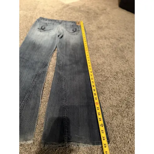 Hippie Vintage Y2K Low Rise Wide Leg Jeans Size 29 Style 563 Blue