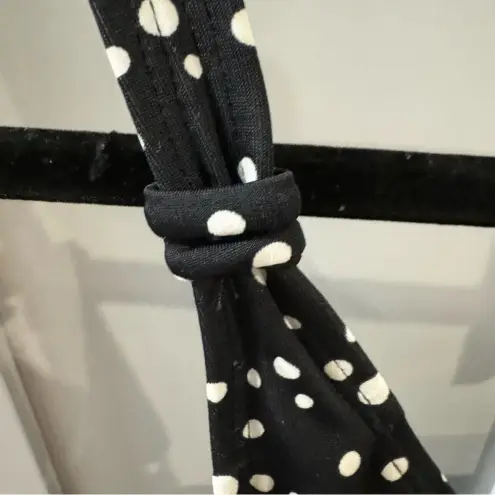 Jantzen  Black &‎ White Polka Dot Tankini Top with Built in Support Bra sz 34D/DD