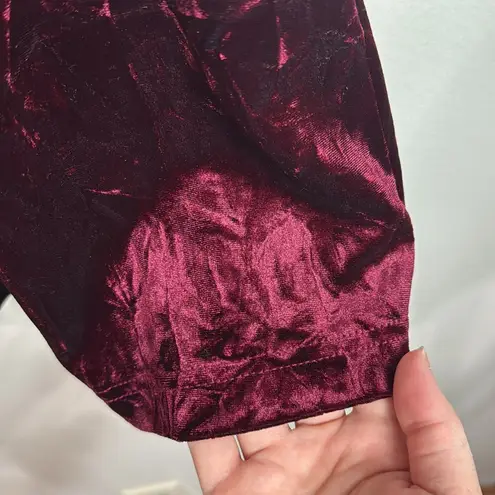 Bob Mackie New Ruby Crushed Velvet Flare Dress with Pockets Size L