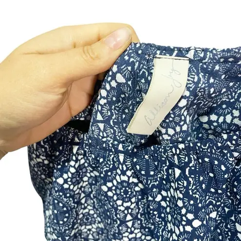 Allison Joy Evereve One Shoulder Ruffle Romantic Dress Size S Boho Midi Flounce