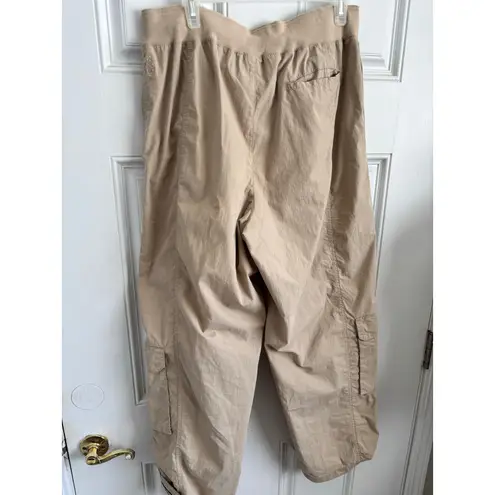 Free People Movement Mesmerize me cargo utility pants in taupe size Large Tan
