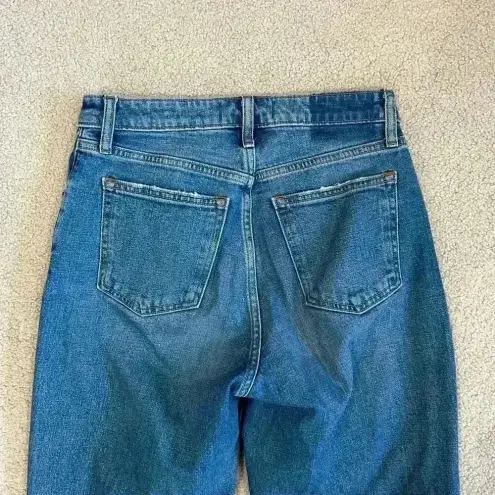 Abercrombie & Fitch  The Mom High Rise Distressed Jeans Ripped Womens Size 26/2