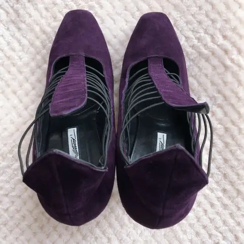 Brian Atwood Brain Atwood Lola Suede Booties (Made in Italy) Purple EU Size 40