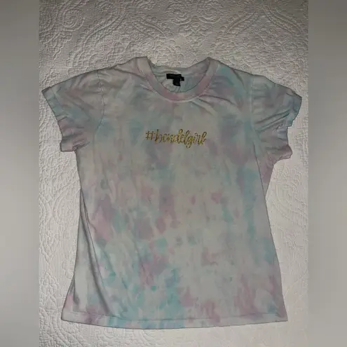 Henri Bendel Tiedye #bendelgirl Short Sleeve Tee Womens One Size