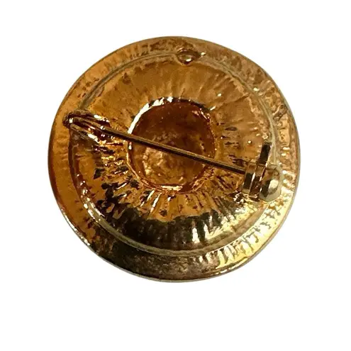 Vintage Red Hat & Bow Brooch