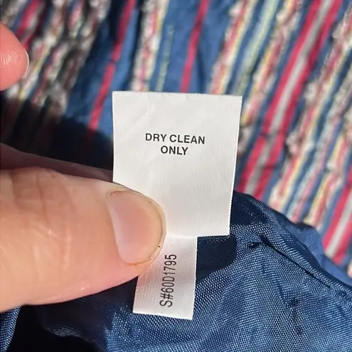 Phoebe Couture Silk, Viscose Blend Striped Dress