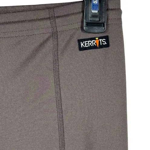 Kerrits Medium Knee Patch Leggings Stretch Hi-Rise Elastic Waist Pull-On Brown
