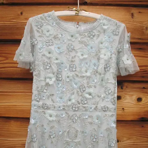 Mac Duggal 9212 Womens Embellished High Neck Cap Sleeve A Line Dress