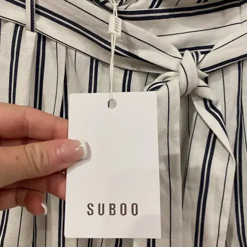 NWT Suboo Straighty 180 Tie Waist Short Size XS Blue