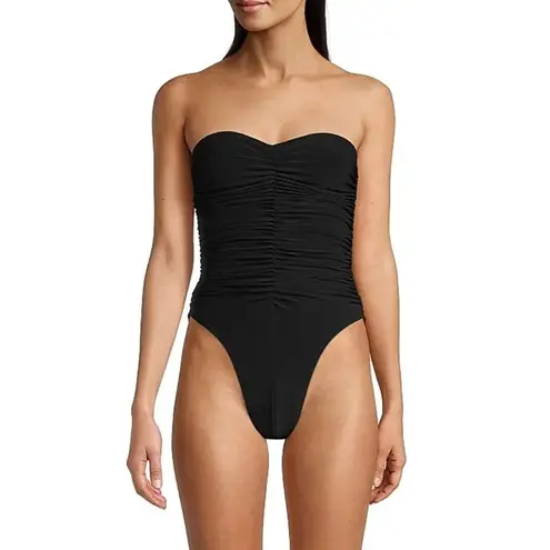 Norma Kamali Slinky Marissa One Piece Bikini in Black Medium New Womens