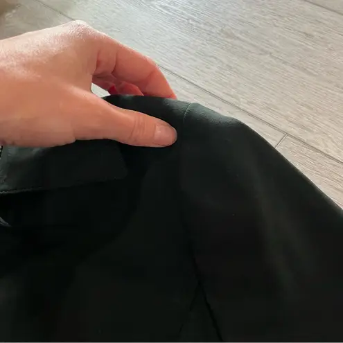 WORTH NEW YORK Women's wool blend trench coat jacket small Black