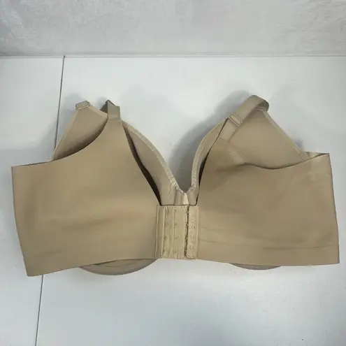 Cacique 44G Bra Totally Smooth Lightly Lined Full Coverage T-Shirt Underwire Tan