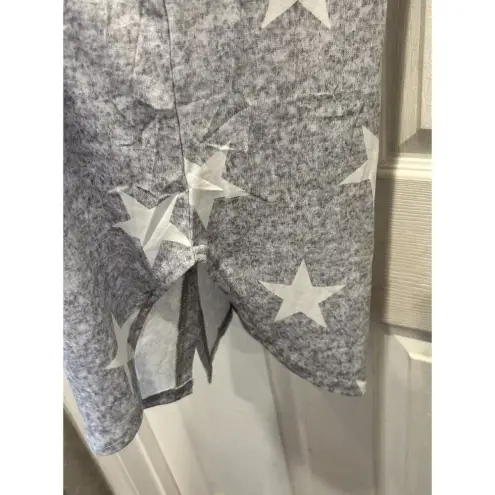 EKOUAER Sleep‎ Shirt Night Gown Button Front Womens Medium Stars Oversized