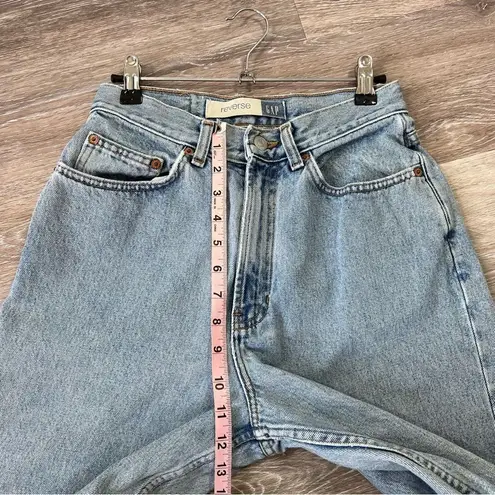 Gap Vintage  reverse fit light wash mom jeans