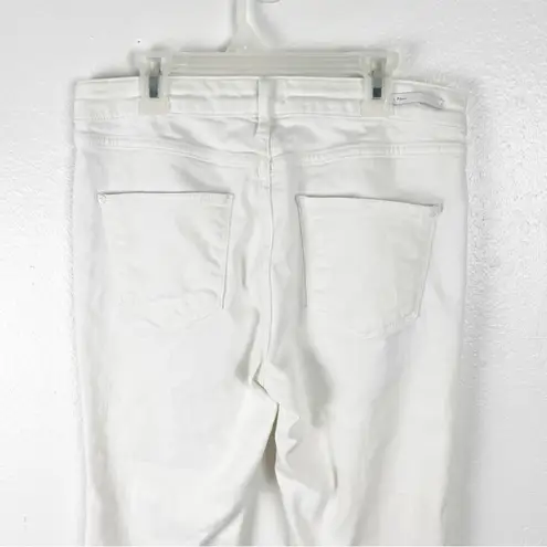 Anthropologie  Pilcro And The Letterpress White Script Frayed Hem Jeans, Size 28 thumbnail 12