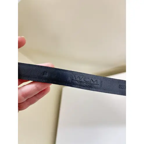 Women’s Black Faux Fur Belt Size Medium Mob Wife WCM New York Classic