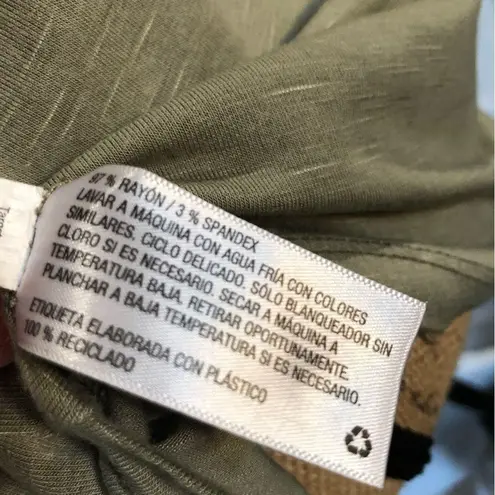 Knox Rose Women's Sage Green Ruffle Sleeve Top Size M