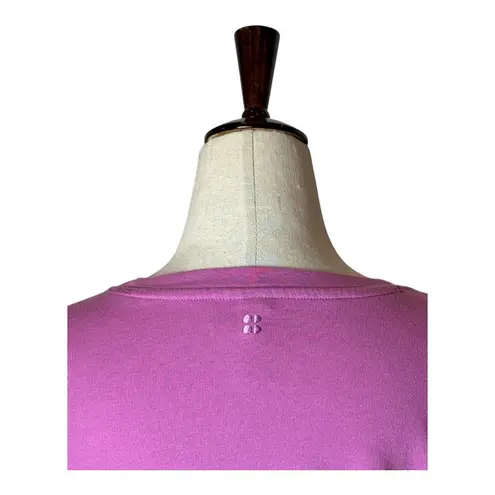 Sweaty Betty Sweatshirt Women Medium Pink Purple Crewneck Side Slit Athleisure