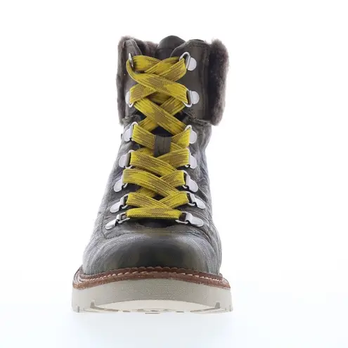 NWT BIONICA DANI WATERPROOF LEATHER GENUINE SHEARLING HIKING BOOTS OLIVE CAMO Green Size 11