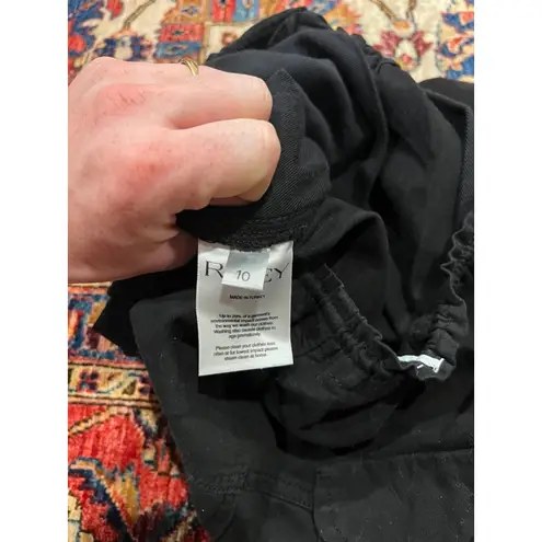 Raey Black Organic Cotton Cargo Shorts Women’s Size 10 Minimalist Utility