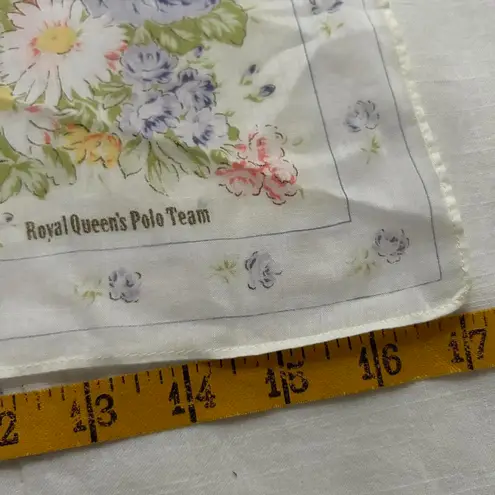 White and pink gingham floral print bandana 0809