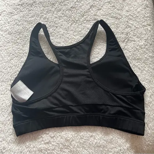Zyia  Active Women's Black Mesh Sports Bra in Size Medium