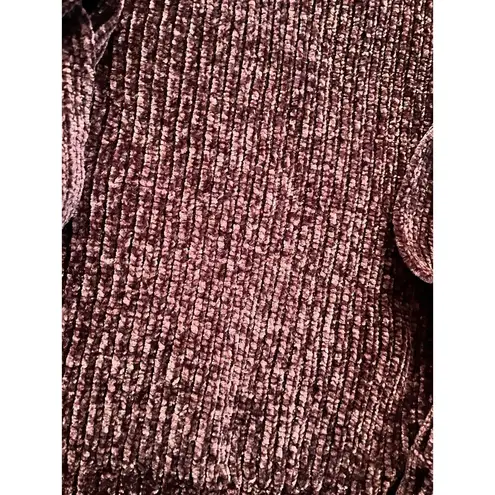 Calia Carrie Underwood Pullover Chunky Open Sleeves S Small Burgundy Wine Color