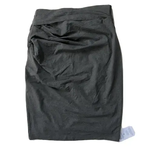 MM.LaFleur NWT Soho 2.0 Pencil in Gray Ruched Stretch Jersey Pull-on Skirt S