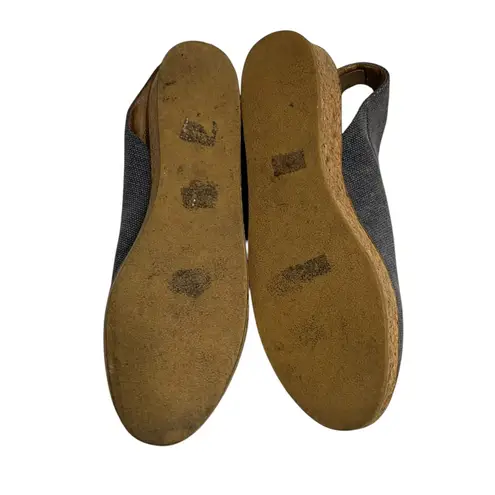 Reality Studio June Wedges Cork Leather Sandals Grey Women’s Size 39 Flawed Gray