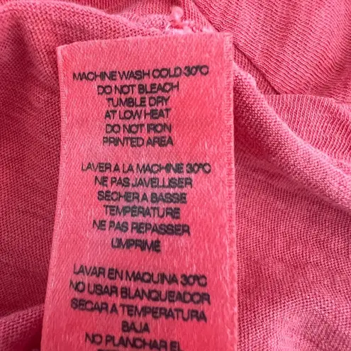 Sundry 100% Pima Cotton Womens Puff Shoulder Chic Ruffle Tomato Girl Top Size 2