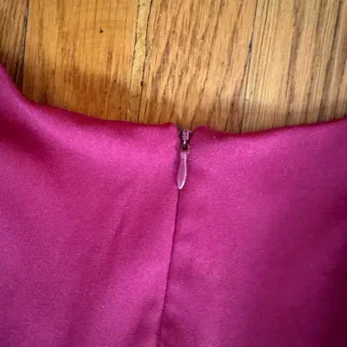 Grace Karin wine dress XL wedding guest bridesmaid twirly