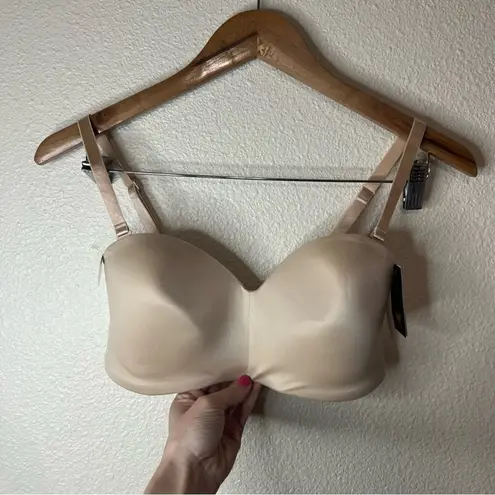 Wacoal 854372 Tan Nude Staying Power Strapless Wire Free Bra NEW 32D