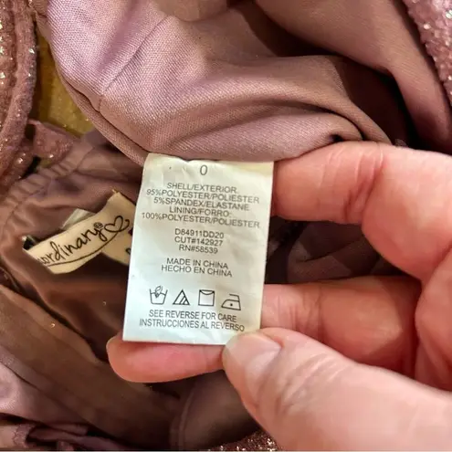 Xtraordinary Women’s Spaghetti Strap Sparkle Mini Dress Purple Size 0 EUC