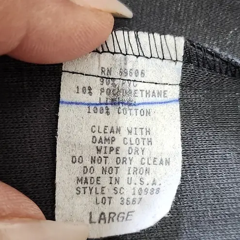 Star City Clothing Faux Black Leather Zipper Vest