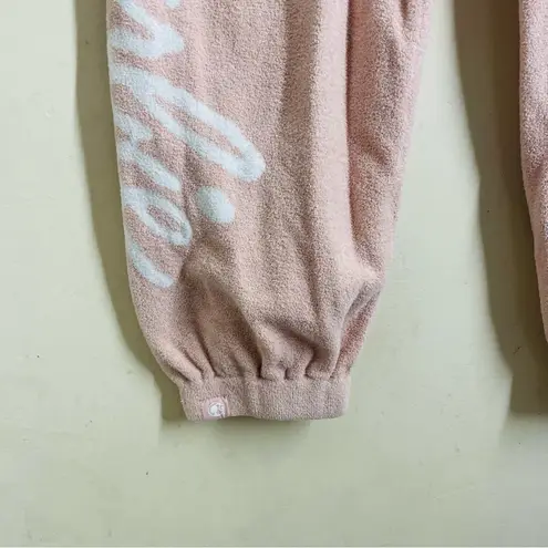 Barefoot Dreams x Barbie Cozy Chic Ultra Lite Sweatpants Light Rose Pink XS