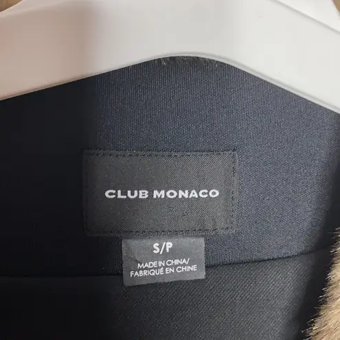 Club Monaco Natasha Faux Fur bomber vest size S