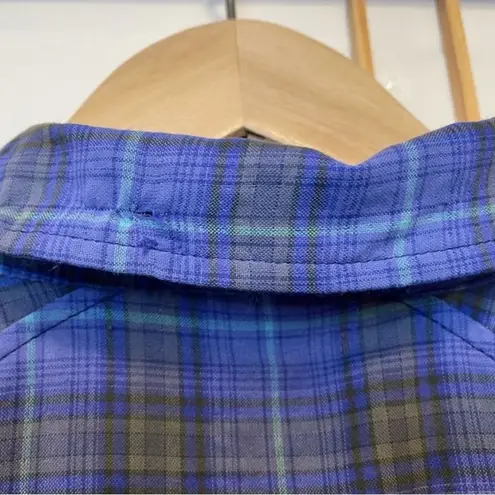 L.L.Bean  Camp Blue Plaid Shirt