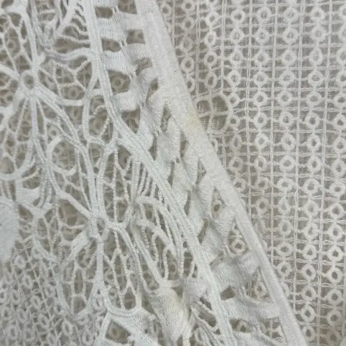 Soft Surroundings Soft Surrounding Petite White Tosca Crochet Knit Dress Size XS