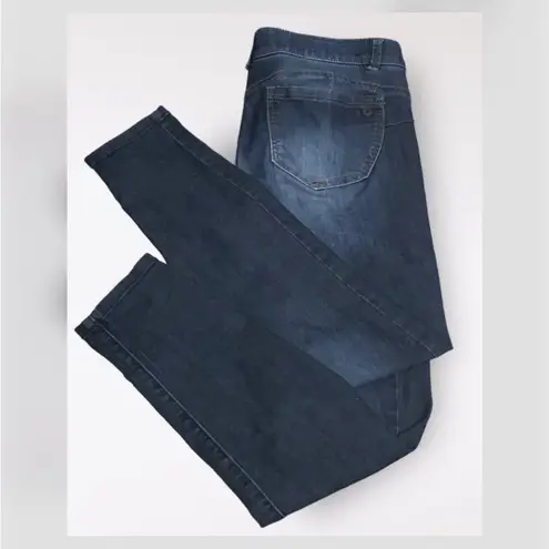 Democracy Ab Solution Booty Lift Medium Washed Ankle High Waist Blue Jeans Sz 10