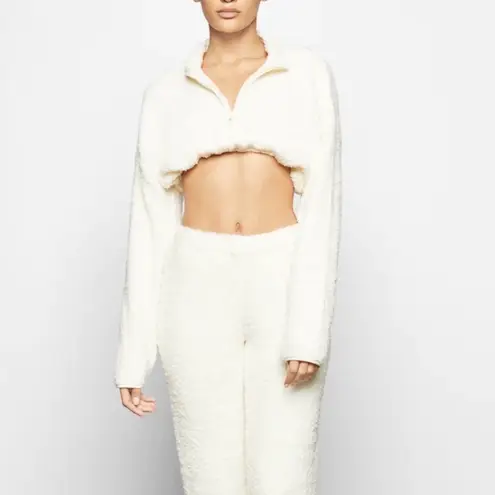SKIMS Cozy Knit Cropped Pullover Ivory Size 2x/3x