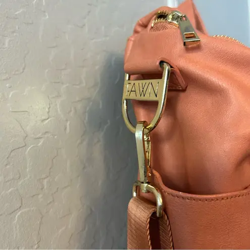 Fawn Design original size diaper bag in limited edition coral color Orange