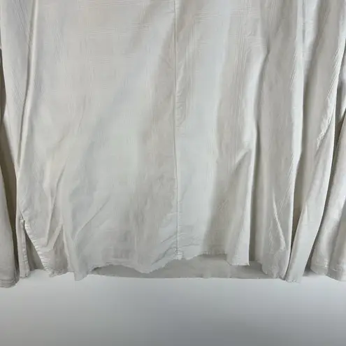 Hannoh Wessel Cotton White Top Made in Italy 36 Long Sleeve Designer Minimalist Size M