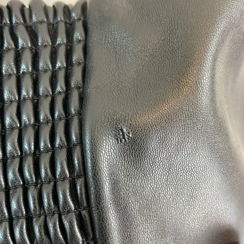 Peter Som Collective Faux Leather Top Black size 2