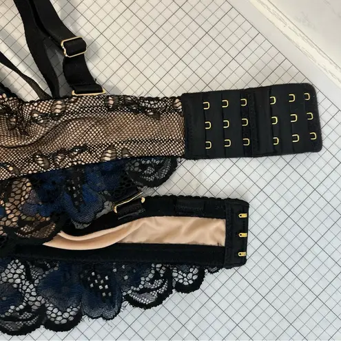 Boutique The Dairy Fairy 5 Size 38 Ayla Luxury Lace Nursing Bra Handsfree Pumping Blue