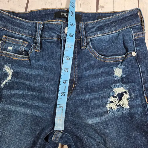 Judy Blue Denim Patch Jean Distressed Skinny Fit 3/26