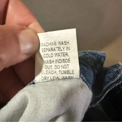 Show Me Your Mumu  Wyoming high waisted frayed short in surf blue Size 26